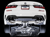 AWE Resonated Touring Edition Exhaust for G2X M340i / M440i - Diamond Black Tips - Mounted